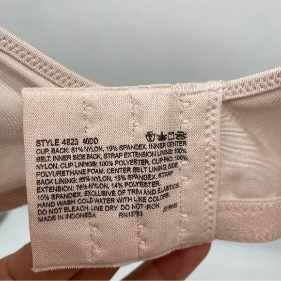 Bali One Smooth U Balconette Shaping Underwire Bra DF4823 in seashell lace 40DD - Picture 3 of 5